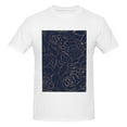 thumbnail image 4 of Bingfone Copper-Gold Gloss Outline Navy Dark Blue Men'S Loose Fit Short-Sleeve Pocket T-Shirt, 4 of 7