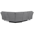 thumbnail image 4 of David 3-piece Upholstered Motion Sectional with Pillow Arms Smoke, 4 of 7