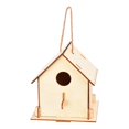 thumbnail image 3 of DIY Birdhouse en Bois Naturel Graffable Installation Simple Birdhouse pour l'Extérieur, 3 of 9