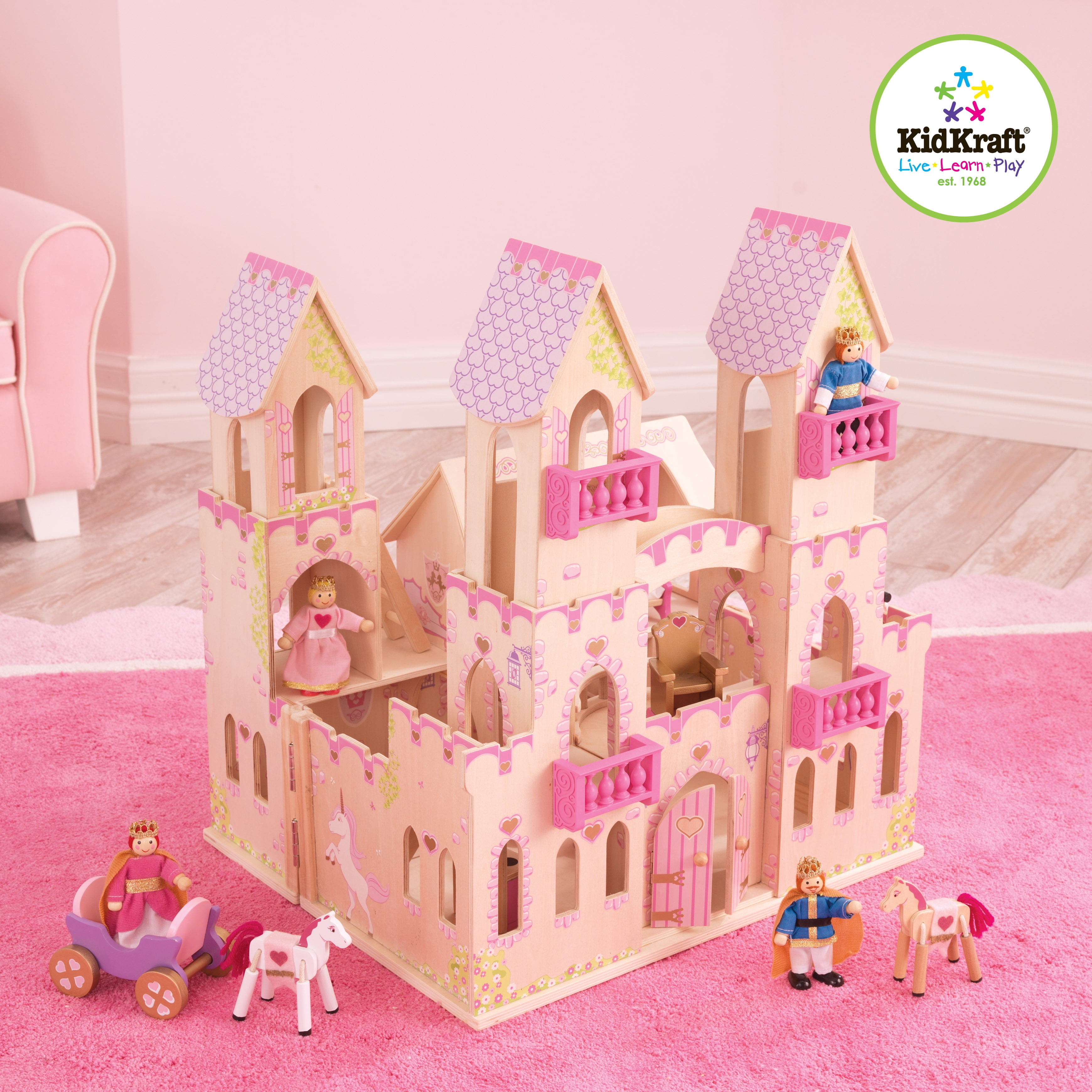 kidkraft wooden castle