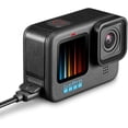 thumbnail image 4 of SURJDE Replacement Side Door for GoPro Hero 10 Hero 9, Premium POM Plastic Removable Battery Case Cover Lid Type-C Charging Port Adapter Repair Part Camera Vlog Accessories with dust Plug, 4 of 6