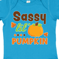thumbnail image 4 of Inktastic Thanksgiving Sassy Lil Pumpkin with Fall Leaves Girls Baby Bodysuit, 4 of 5