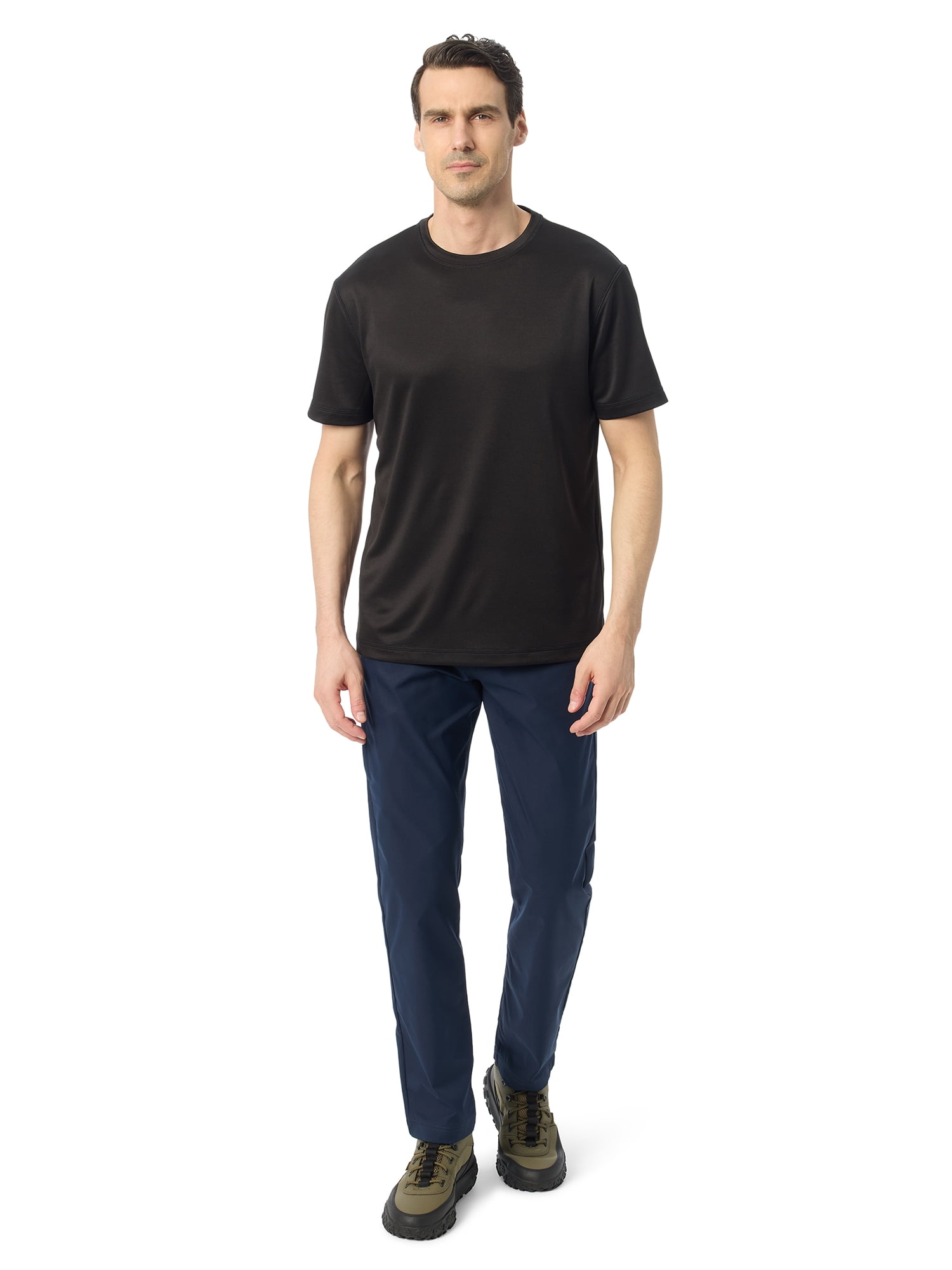 Bass & Co Men's & Big Men's Short Sleeve Hiker Tech Tee, Sizes S-XXXL