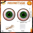 thumbnail image 5 of Halloween LED Light Up Eye Hanging Decorations 2 Pack, Glowing Eyeballs Scary Ghost Eyes Door Wall Badges for Window Porch, Battery Operated Acrylic Spooky Haunted House Ambiance Ornament, 5 of 7