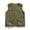 Army Green, variant on Men's Solid Color Summer Work Vest with Multiple Pockets, Button Front, and V-Neck Collar