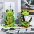 thumbnail image 5 of SLYNSHome Frog Figurines Decorations for Pots,Funny Cute Craft Resin Frog Sculpture Statue for Home Office Desk Tabletop Bathroom Birthday Gifts for Women, 5 of 5