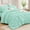 28 - Mint Green, variant on Queen Size Comforter Set Mint Green - 7 Piece Bed in a Bag Bedding Set with Pintuck Design, All Season Down Alternative Comforter, Sheets, Pillowcases & Shams