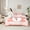 Orange, variant on Feelyou Kawaii Christmas Snowman Bedding Comforter Set 7 Pieces, Happy New Year Full Bedding Set, Dreamy Yellow Snowflake Reversible Fitted Sheet Flat Sheet, Luxury Bedroom Decor