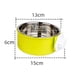 thumbnail image 5 of Cuenco desmontable de acero inoxidable para perros, jaula colgante para cuencos para mascotas, cuenco de agua pequeño, suministros para mascotas, verde, 5 of 5