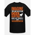 thumbnail image 2 of Hunter Hunting Deer Hunting gift-3518 funny Men’s Short Sleeve Graphic T-shirt Collection  black, 2 of 6