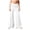 White, variant on felwors Women's High Waisted Fold Over Flowy Wide Leg Pants | Casual Lounge Yoga Palazzo Pants for Beach & Vacation (Navy, XXL)