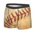 thumbnail image 2 of Wukai Vintage Baseball Print Men’s Underwear Breathable Boxer Briefs,&nbsp;Moisture Wicking & Breathable-, 2 of 7