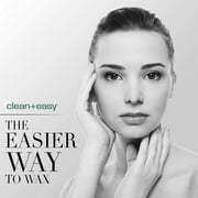 Clean + Easy Basic Roll-On Waxing Kit For Women, Complete Waxing Face & Body Hair Removal, 120V