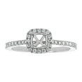 thumbnail image 2 of 14K White Gold 1/4 ct. White Diamonds Halo Semi-Mount Engagement Ring by Hollywood Hills Jewelers, 2 of 4