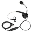 thumbnail image 1 of Auriculares telefónicos con cancelación de ruido de 3,5 mm, con codo, de una sola oreja, para negocios, con micrófono silenciado para centros de llamadas y oficinas., 1 of 14
