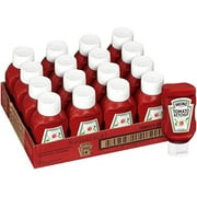 Heinz Ketchup Forever Full Inverted Bottles, 14 Oz., 16 Per Case