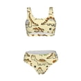 thumbnail image 5 of Lsque Cartoon Dinosaurs print Women's Bikini Tankini Set 2 Piece - Split Sports Swimsuit - Scoop Neck Bathing Suit - Large, 5 of 8
