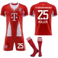 thumbnail image 1 of 2025-2026 Bayern Munich Home Kids Adult Football Shirt with Socks, 1 of 2