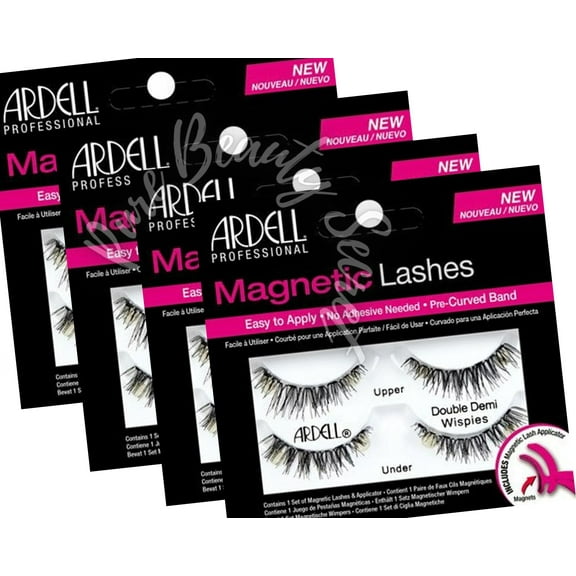 Ardell - Magnetic - Double Demi Wispies W/Applicator (67952 ) x 4