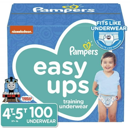 Pampers Easy Ups Training Underwear Boys Size 6 4T-5T 100 (Best Underwear For Yoga Pants)