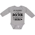 thumbnail image 3 of Inktastic My Mommy is a Doctor and a Hero Boys or Girls Long Sleeve Baby Bodysuit, 3 of 5