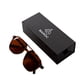 thumbnail image 4 of Baroc Super Star Brown Lentes de Sol Aviador Café Unisex UV400 Acetato Carey, 4 of 5