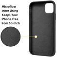 thumbnail image 3 of IBAOLEA Compatible with iPhone 12 Pro Max Phone Case 6.7 inch with Ring Kickstand | Super Soft Microfiber Lining | Anti-Scratch Full-Body Shockproof Protective Case for iPhone 12 Pro Max - Black, 3 of 7
