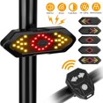 thumbnail image 1 of Dsseng Bike Turn Signals Light  100LM 5-in-1 Smart Bright Bike Rear Tail Lamp IPX2 USB Charge Waterproof Safety Cycle Night Light, 1 of 10