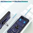 thumbnail image 2 of Funda ATUMP para Samsung Galaxy Z Flip3 de grado militar, color azul, 2 of 9