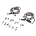 thumbnail image 1 of 6an línea de enfriador de aceite de fluido de transmisión de 52 pulgadas, línas de enfriamiento de transmisión flexible flexible a prueBa de fugas con 10 Accesorios para SUV, 1 of 7