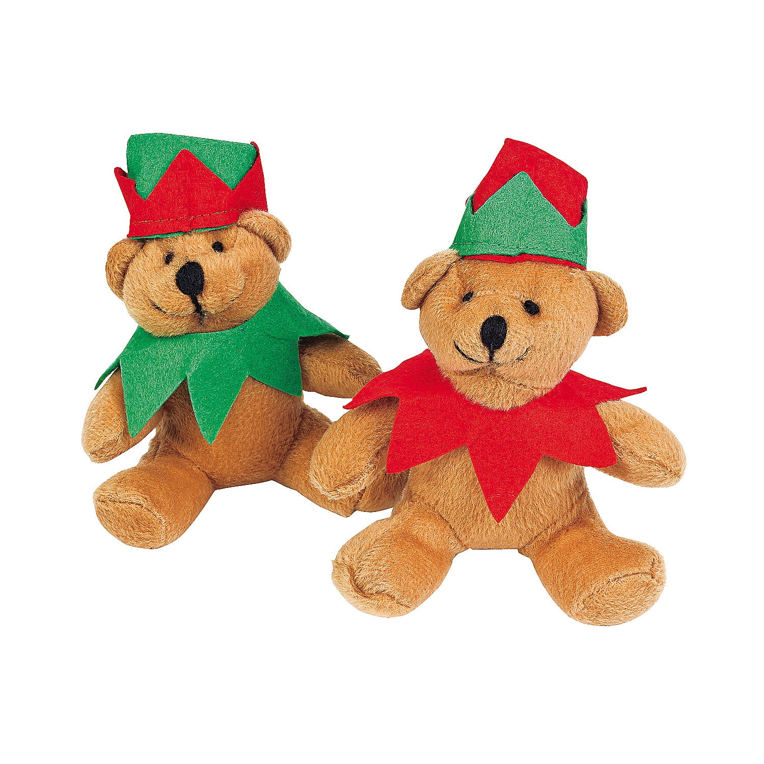 Holiday Elf Stuffed Bears - Toys - 12 Pieces - Walmart.com