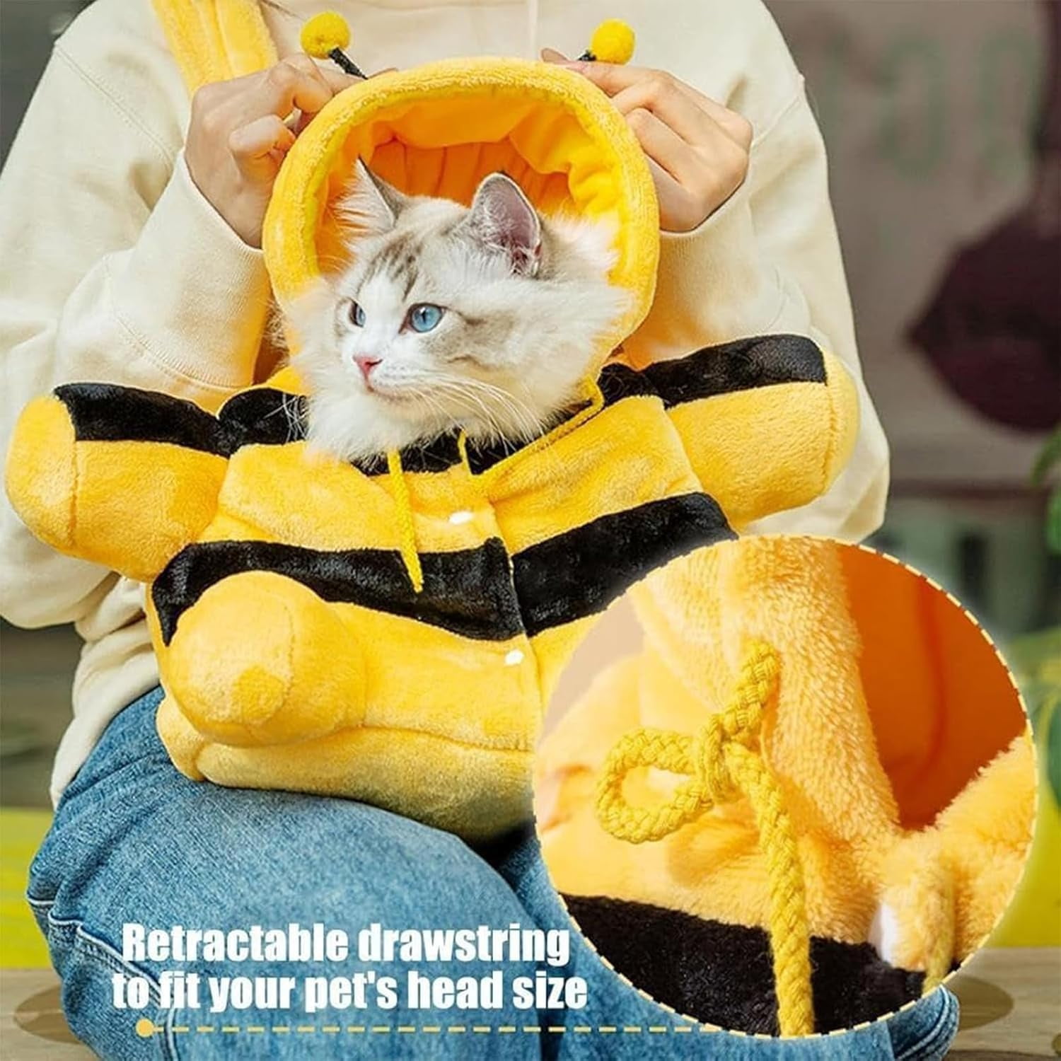 Cat Puppy Plush Outing Backpack, Winter Warm Pet Carrier with Adjustable Shoulder Strap and Anti-Escape Design, Soft Foldable Backpack for Small Dogs and Cats