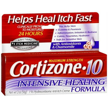 Cortizone-10 Crème Formule Intensive Healing 2 oz (Pack de 6)