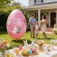 thumbnail image 4 of ddioayh Easter PVC Inflatable Eggs Outdoor Decoration with Bunny Design Easy Inflate Deflate Portable Waterproof for Patio Garden Party, 4 of 6