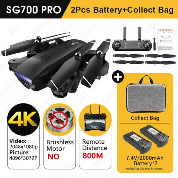 SG700 MAX Drone GPS 5G WiFi Dual Camera Brushless Motor Flight RC Distance 800m SG700 Pro Foldable Professional Quadcopter Walmart