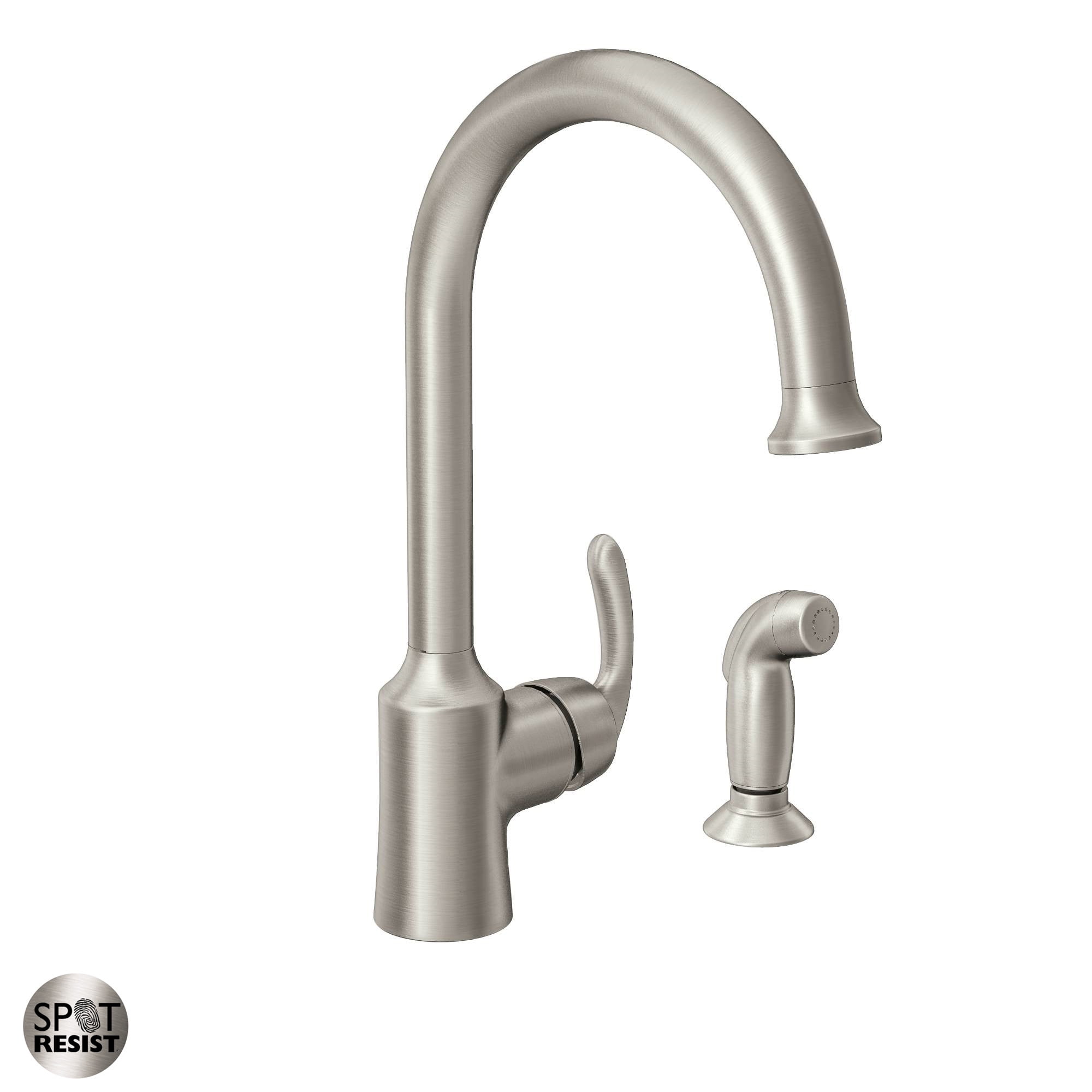 Moen 87301 Bayhill High Arc Kitchen Faucet Spot Resist Stainless