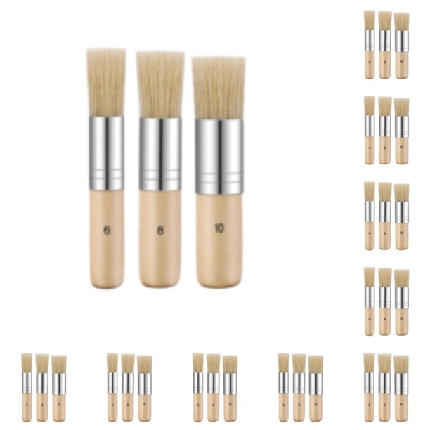 Sidaley Cepillos para plantillas de versátiles de 3 piezas para una aplicación fácil y precisa Cepillos para plantillas de cerdas 6810 6810modelos 10piezas