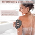 thumbnail image 6 of Unique Bargains Silicone Body Scrubber Exfoliating Shower Scrubber with Non-slip Hand Strap for Use in Shower Gray, 6 of 7