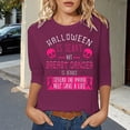 thumbnail image 2 of Fgnfyis T-Shirts pour Femmes Sensibilisation au Cancer Tee Graphique pour Usage Quotidien Décontracté Haut Col Rond Confortable avec Imprimé Inspirant pour Printemps et Été Hauts pour Femmes Rose Vif G, 2 of 4
