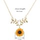 thumbnail image 4 of Collar con colgante de girasol, cadena de hojas de perla, resina, estilo bohemio, hecho a mano, para mujeres y niñas, 4 of 7