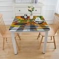 thumbnail image 3 of nygtbtfer Round Tablecloth Spring Summer Flower Black Yellow Floral Decorative Table Cloth with Dust-Proof Wrinkle Resistant Decor for Home Kitchen Dining Room Outdoor Patio, 3 of 7