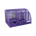 thumbnail image 2 of EasyPAG Mesh Desk Organizer with Drawer Cute Multi-functional Desktop Pencil Holder, Purple, 2 of 6