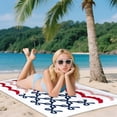 thumbnail image 5 of 4th of July Patriotic Beach Towel, Oversized Quick Dry Absorbent Bath Cloth, Soft Skin Friendly Fabric for Seaside Vacation Outdoor Holiday Use, D, 5 of 6