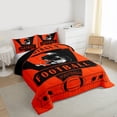thumbnail image 3 of Homewish Football Game Gaming Queen Comforter Set,Rugby Sport Theme Bedding Sets,Orange Helmet Bedding Comforter Set For Teens,Luxury Bedroom Decor Reversible,3pcs, 3 of 8