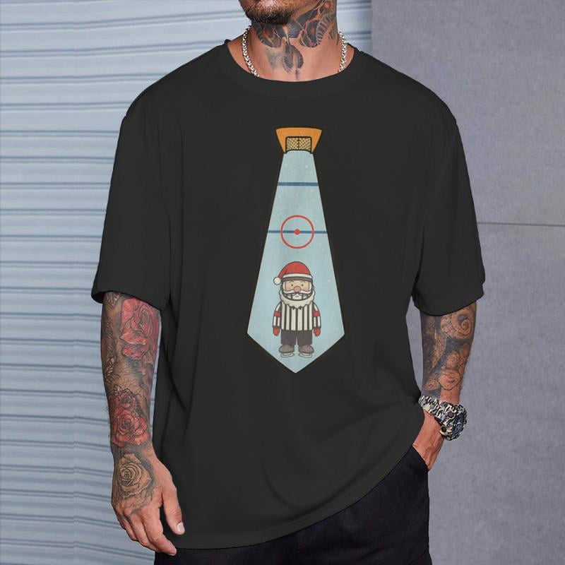 Ice Hockey Christmas Santa Referee Xmas TShirt