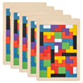 thumbnail image 1 of Rompecabezas de Madera PuzzBlocks 5Pzas 18.5x27cm Madera Multicolor 3D Rompecabeza de Bloques., 1 of 1