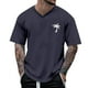 thumbnail image 2 of Blusas y camisas de manga corta con cuello en V para hombre, camisetas deportivas de manga corta con cuello en V, camisetas deportivas de trabajo, camisetas de verano para hombre, blusas de manga cort, 2 of 4