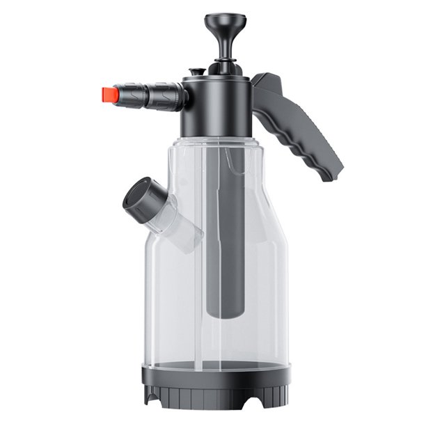 Botella rociadora de jabón de manos de 2L Cañón de espuma neumático manual bomba manual rociador de espuma para riego de jardín lavado de coches limpieza del hogar