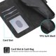 thumbnail image 5 of Funda Tipo Billetera para Xiaomi Poco X8 Promax Carcasa Abatible con Porta Tarjetas, Bolsillo para Efectivo, Soporte Ajustable, Cierre Magnético y Correa de Muñeca Negro, 5 of 6