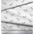 thumbnail image 2 of Soimoi Black Cotton Duck Fabric Artistic Bud Floral Decor Fabric Printed Yard 42 Inch Wide, 2 of 3